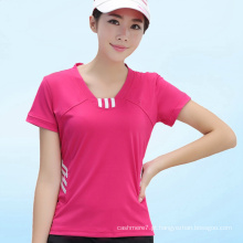 OEM Mulheres Dry Fit T-Shirt De Fitness Esporte Desgaste T-Shirts